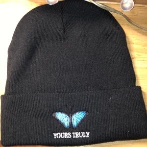 Never used yours truly butterfly beanie